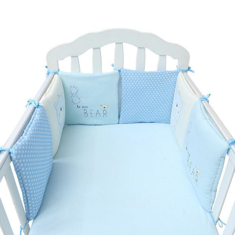 6Pcs/Lot Cartoon Baby Bed Bumper For Newborns