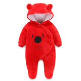 Winter Fleece Baby Rompers Long Sleeve