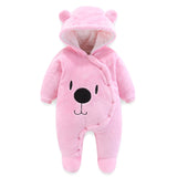 Winter Fleece Baby Rompers Long Sleeve