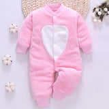 Winter Fleece Baby Rompers Long Sleeve