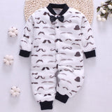 Winter Fleece Baby Rompers Long Sleeve