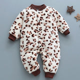 Winter Fleece Baby Rompers Long Sleeve