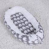 Washable Cotton Baby Nest Bed with Mattress Travel Crib For Newborns