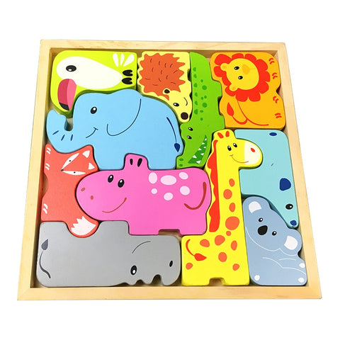 Kids Montessori Materials 3D Animals Puzzles