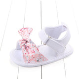 Baby Girls Summer Cotton Knot Bow Shoes