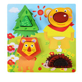 Children's Jigsaw  Geometric Multi-layer Three-dimensional Puzzle