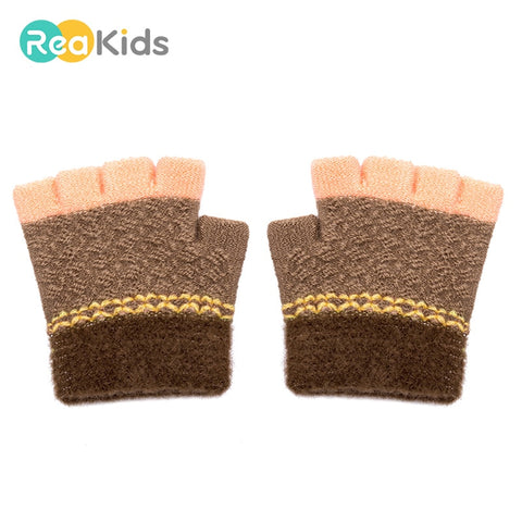 Baby Winter Warm Knitted Cotton Gloves