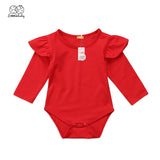 Newborn Baby Girls Long Sleeve Rompers