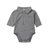 Newborn Baby Boy Formal Gentleman Bodysuit One Piece