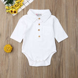 Newborn Baby Boy Formal Gentleman Bodysuit One Piece