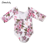 Baby Girls Long Sleeve Floral Romper
